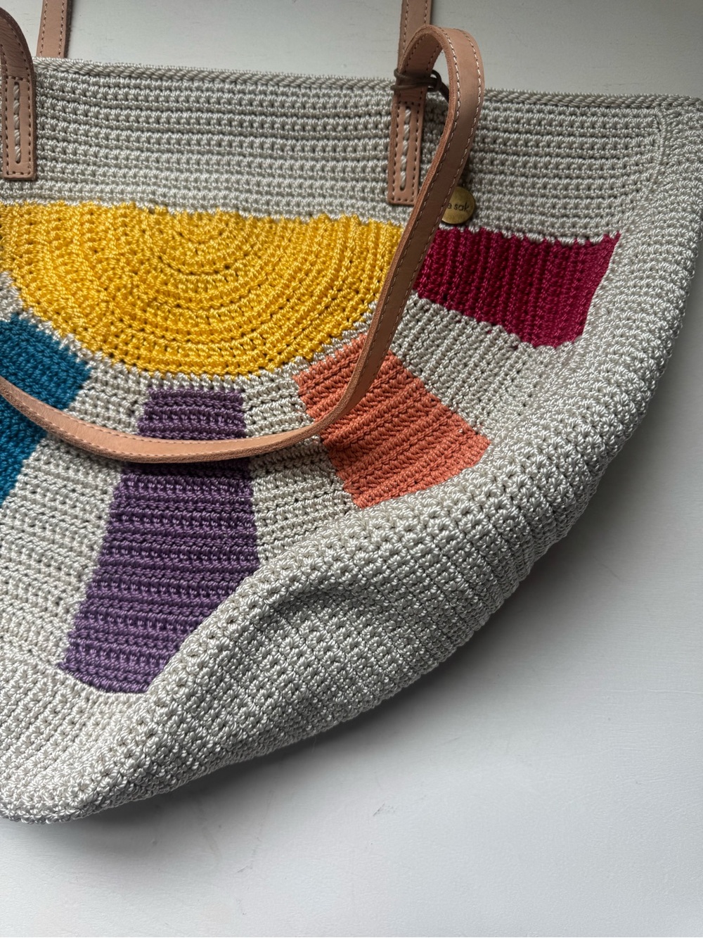 The Sak Faye Large Tote in Multi Sunbeam - Picture 15 of 16